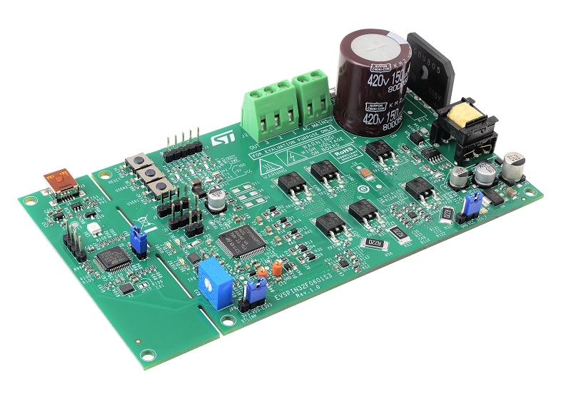 EVSPIN32F0601S3 - top side of the evaluation board EVSPIN32F0601S3 - top side of the evaluation board