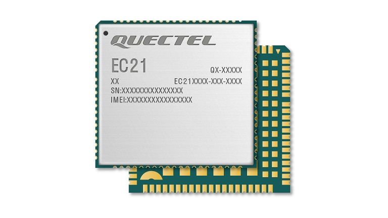 Quectel LTE EC21 series - front side of the module