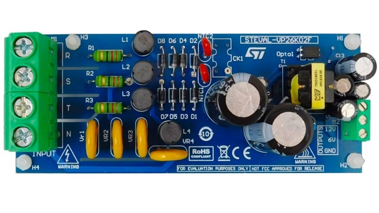 STMicroelectronics STEVAL VP26K02F evaluation board - top view