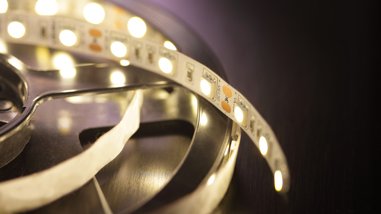 strip of LED diodes