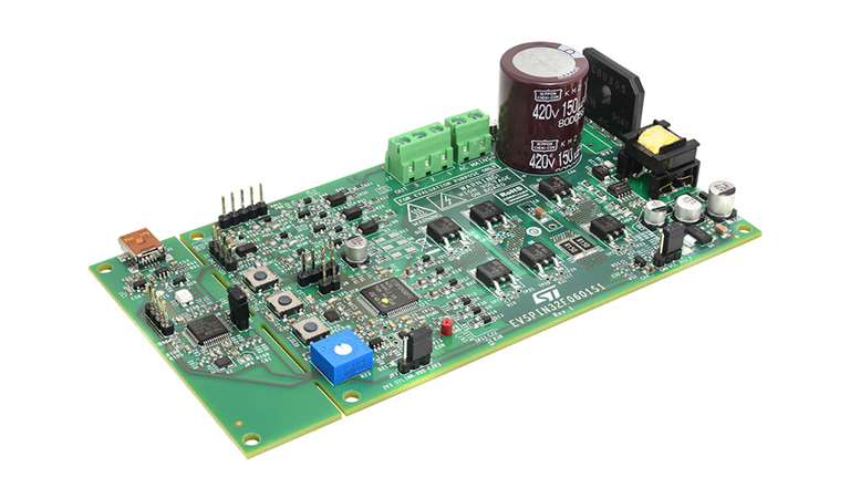 STMicroelectronics EVSPIN32F0601S1 - front side view of the board