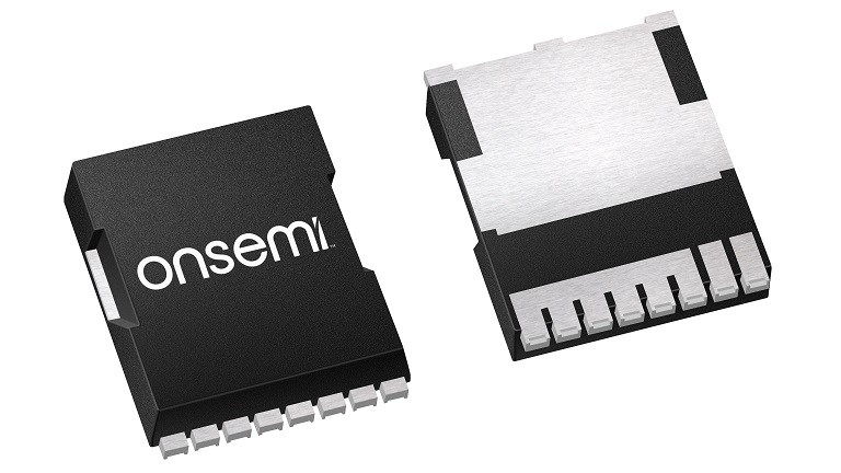 Front and back side of the onsemi's NTBL045N065SC1 SiC MOSFET in H-PSOF8L package