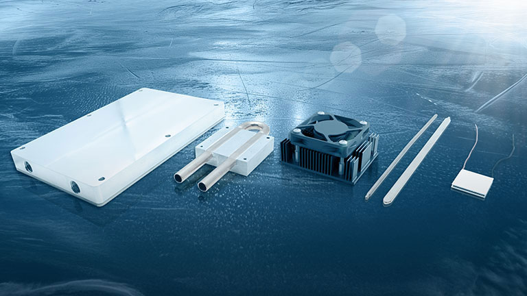 A collage of thermal management technologies