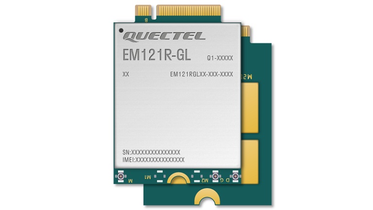 Quectel LTE-A EM121R-GL - front side of the module
