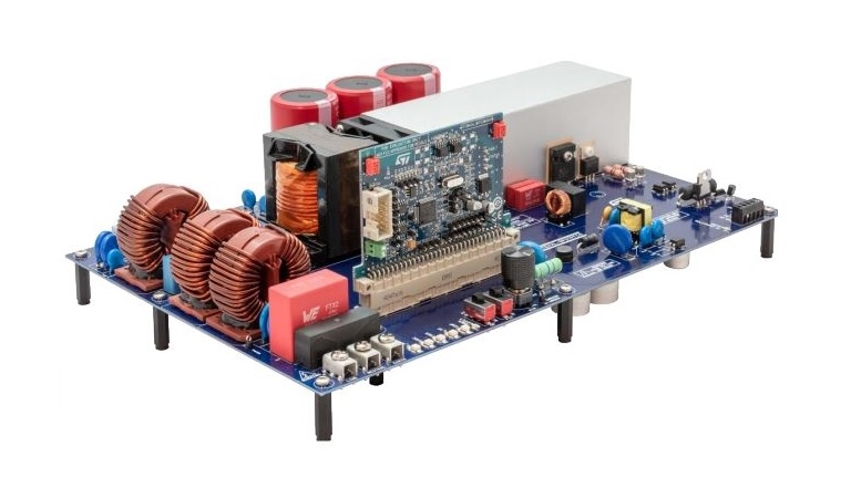 STMicroelectronics STEVAL-DPSTPF1 - angled view of the board