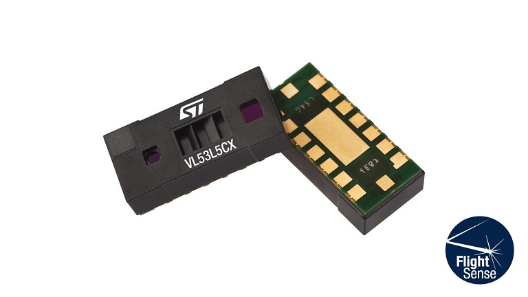STMicroelectronics VL53L5CX multizone ranging sensor - front and back side