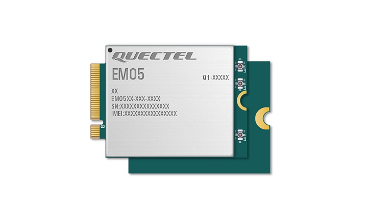 Quectel LTE EM05 series - front side of the module