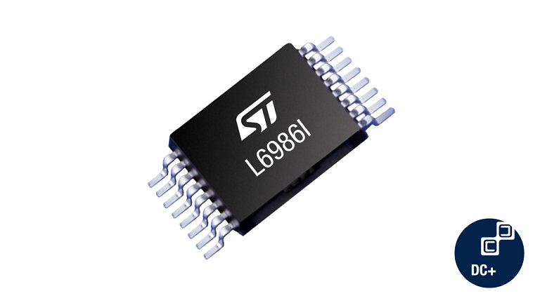 Front side of ST's L6986I iso-buck converter