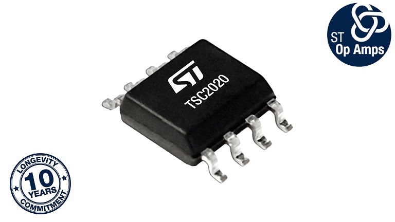 STMicroelectronics TSC2020 - front side of the chip