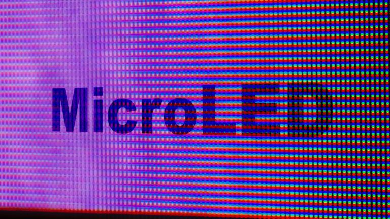 Micro LED on computer monitor