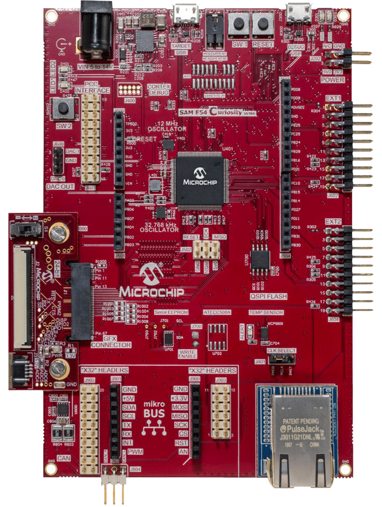 SAM E54 Curiosity Ultra Development Board