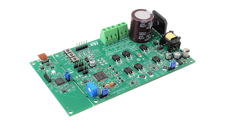 STMicroelectronics EVSPIN32F0601S3 - front side view of the board