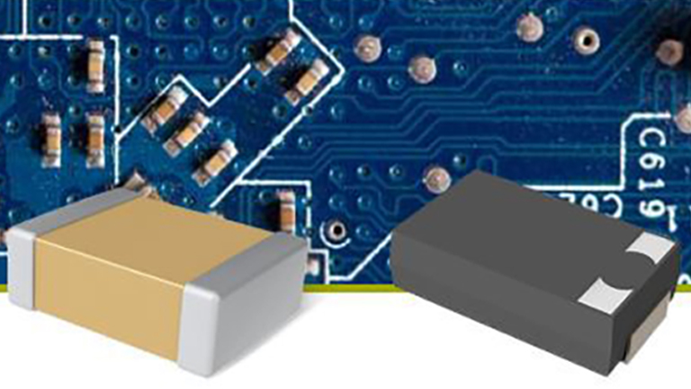 two polymer microchips in front of circuitboard