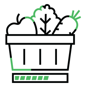 vegetables in a basket