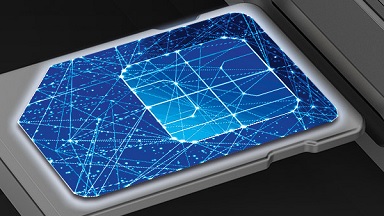 Illustration of an eSIM card