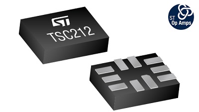 Front and back side of the ST's TSC212 amplifier